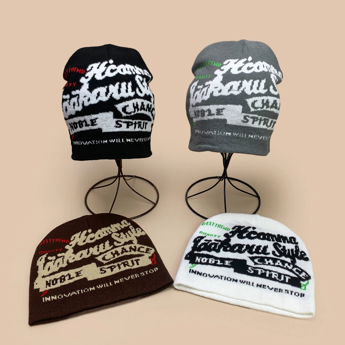 Street Hip-hop Jacquard Letters Knitted Hats New Men Women Warm American Style Fashion Personal Rap Versatile Outdoor Beanies
Street Hip-hop Jacquard Letters Knitted Hats New Men Women Warm American Style Fashion Personal Rap Versatile Outdoor Beanies