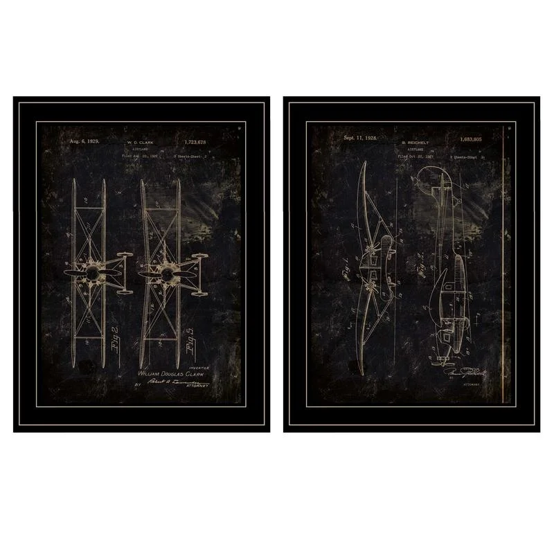 Airplane Patent I & II 2-Piece Vignette Black Frame
Airplane Patent I & II 2-Piece Vignette Black Frame