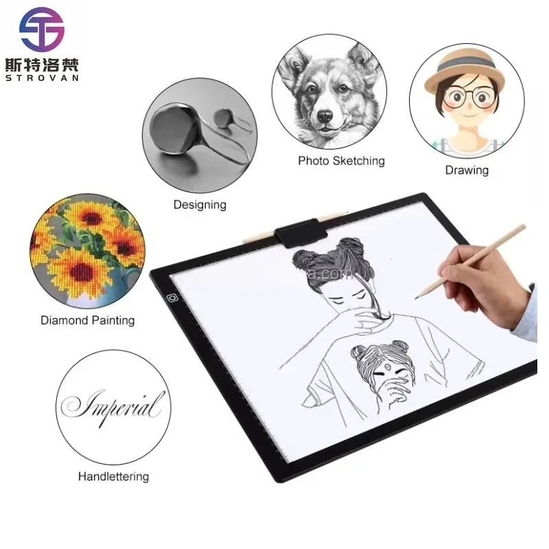 A3 Led Light Pad Sketch Handletter Tool Light Pad A3-D36 Dimmable Led Tablet
A3 Led Light Pad Sketch Handletter Tool Light Pad A3-D36 Dimmable Led Tablet