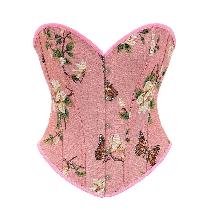 Women Bustiers Waist Corset Lace Up Gothic Vintage Tight Floral Print Shaperwear Tops Sexy Tummy Control Bandage Corselet
Women Bustiers Waist Corset Lace Up Gothic Vintage Tight Floral Print Shaperwear Tops Sexy Tummy Control Bandage Corselet