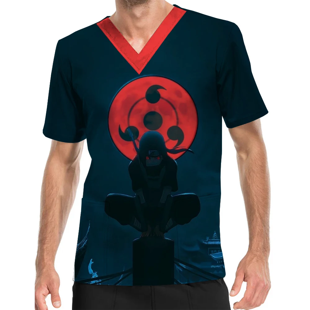 Men and Women's Pocket Tops Spring and Autumn V-Neck Print Scrub Top Naruto Sakura Playground Children's Work Uniforms
Men and Women's Pocket Tops Spring and Autumn V-Neck Print Scrub Top Naruto Sakura Playground Children's Work Uniforms
