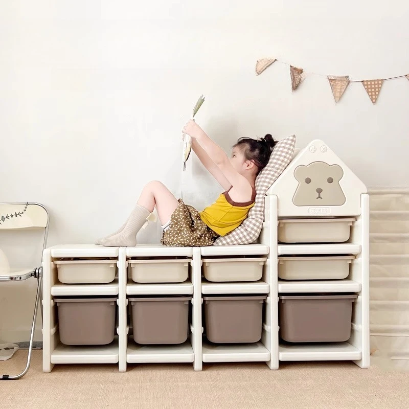 Plastic Kids Toy Cabinet, Sturdy Partition Storage Rack, Anti-Collision Shoe Cabinet, Large Capacity Toy Organizer for Children 
Plastic Kids Toy Cabinet, Sturdy Partition Storage Rack, Anti-Collision Shoe Cabinet, Large Capacity Toy Organizer for Children