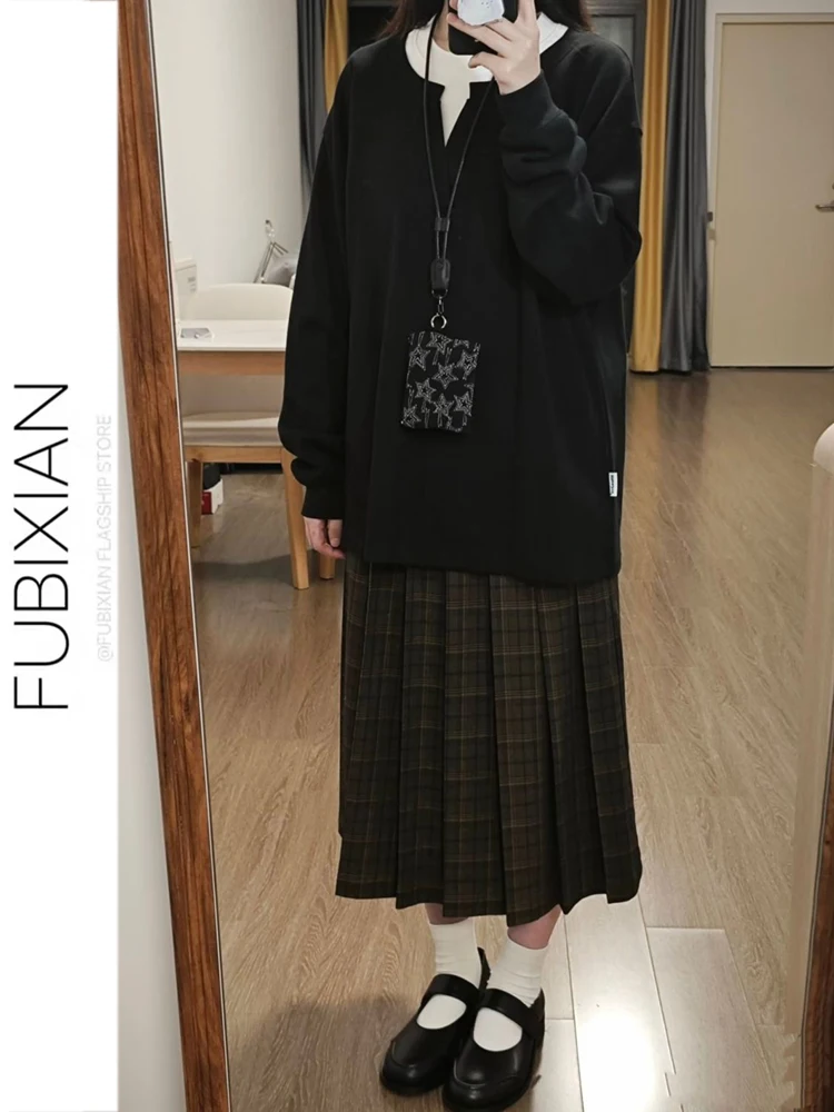 een And Yellow Plaid f-length Skirt High-waist Pleated Slimming Midi Skirt College Sle Autumn Winter New Korean Faion
een And Yellow Plaid f-length Skirt High-waist Pleated Slimming Midi Skirt College Sle Autumn Winter New Korean Faion