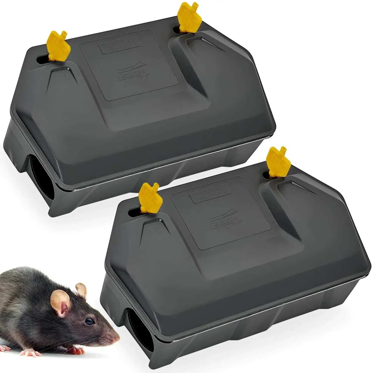 Bait Station Outdoor Rodent Bait Station - Rat Trap Outdoor with Key Eliminates Rats Fast.
Bait Station Outdoor Rodent Bait Station - Rat Trap Outdoor with Key Eliminates Rats Fast.