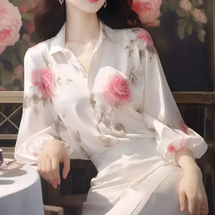 Woman Top Summer Chiffon Full Long Sleeve Shirts & Blouses for Women Aesthetic Clothing Trend XQ37
Woman Top Summer Chiffon Full Long Sleeve Shirts & Blouses for Women Aesthetic Clothing Trend XQ37