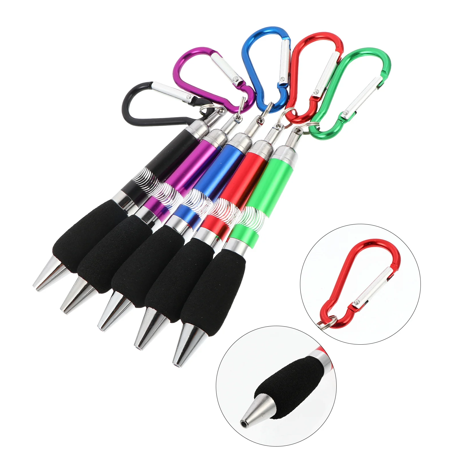 5pcs Metal Ball Keychain Pen Climbing Hook Durable Plastic Metal Construction Portable Design For Outdoor Camping Hiking Gear
5pcs Metal Ball Keychain Pen Climbing Hook Durable Plastic Metal Construction Portable Design For Outdoor Camping Hiking Gear