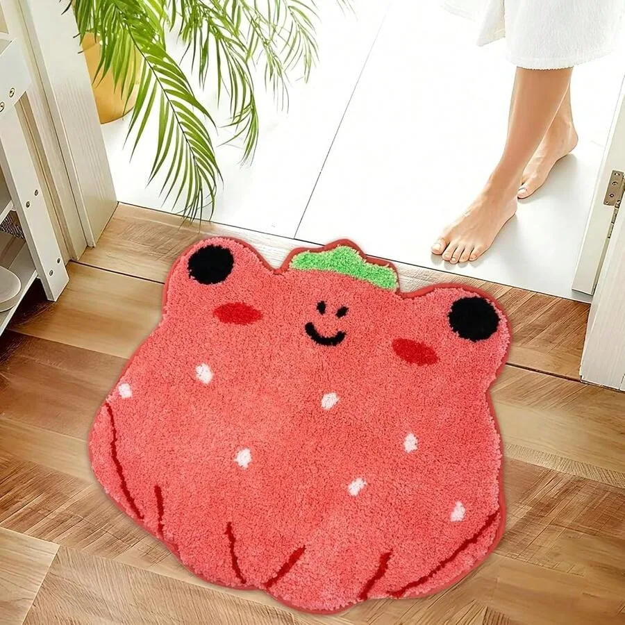 Strawberry Frog Bathroom Rug, Cute Bath Mat Absorbent Tufted Rug For Bathroom, Non Slip Soft Cute Bath Mat For Shower Floor, Be
Strawberry Frog Bathroom Rug, Cute Bath Mat Absorbent Tufted Rug For Bathroom, Non Slip Soft Cute Bath Mat For Shower Floor, Be