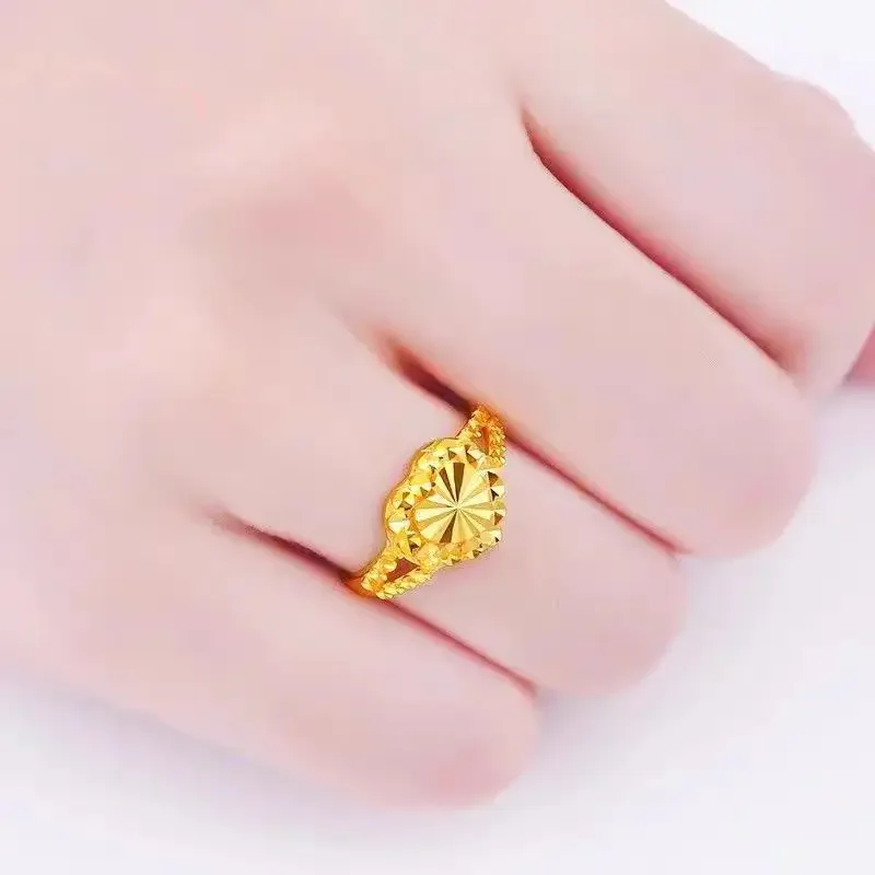 Кольцо из настоящего золота 9999 24 карата с одним сердечком, модное кольцо в форме сердца, подарок на день Святого Валентина для подруги, регулируемое кольцо любви
Кольцо из настоящего золота 9999 24 карата с одним сердечком, модное кольцо в форме сердца, подарок на день Святого Валентина для подруги, регулируемое кольцо любви