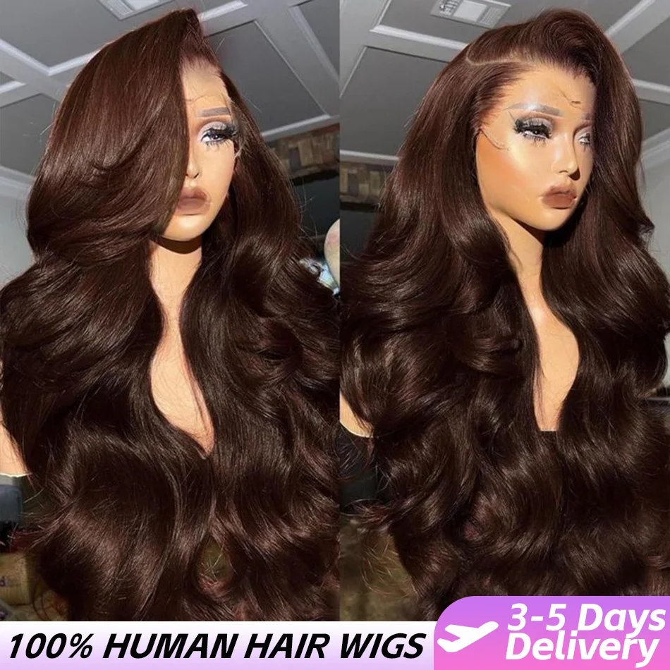 Шоколадно-коричневые парики из натуральных волос с эффектом волнистых локонов, 13x6 HD Lace Frontal Wig, плотность 250%, коричневые бразильские парики с кружевной передней частью для женщин
Шоколадно-коричневые парики из натуральных волос с эффектом волнистых локонов, 13x6 HD Lace Frontal Wig, плотность 250%, коричневые бразильские парики с кружевной передней частью для женщин