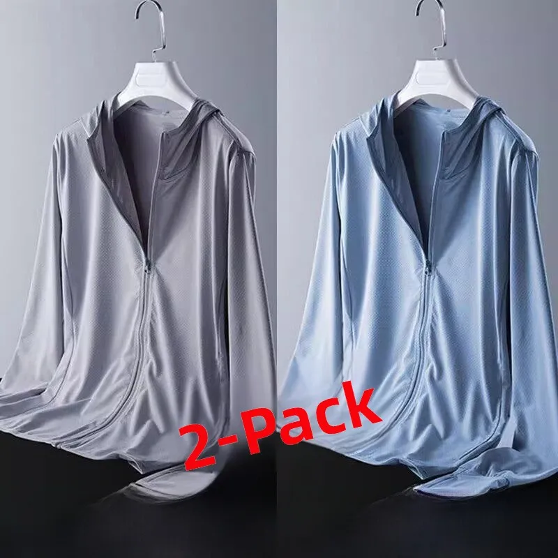 Men's Summer Lightweight Breathable Ice Silk Sun Protection Outerwear Casual Loose Fit Outdoor Fashionable Long Sleeve Jacket
Men's Summer Lightweight Breathable Ice Silk Sun Protection Outerwear Casual Loose Fit Outdoor Fashionable Long Sleeve Jacket