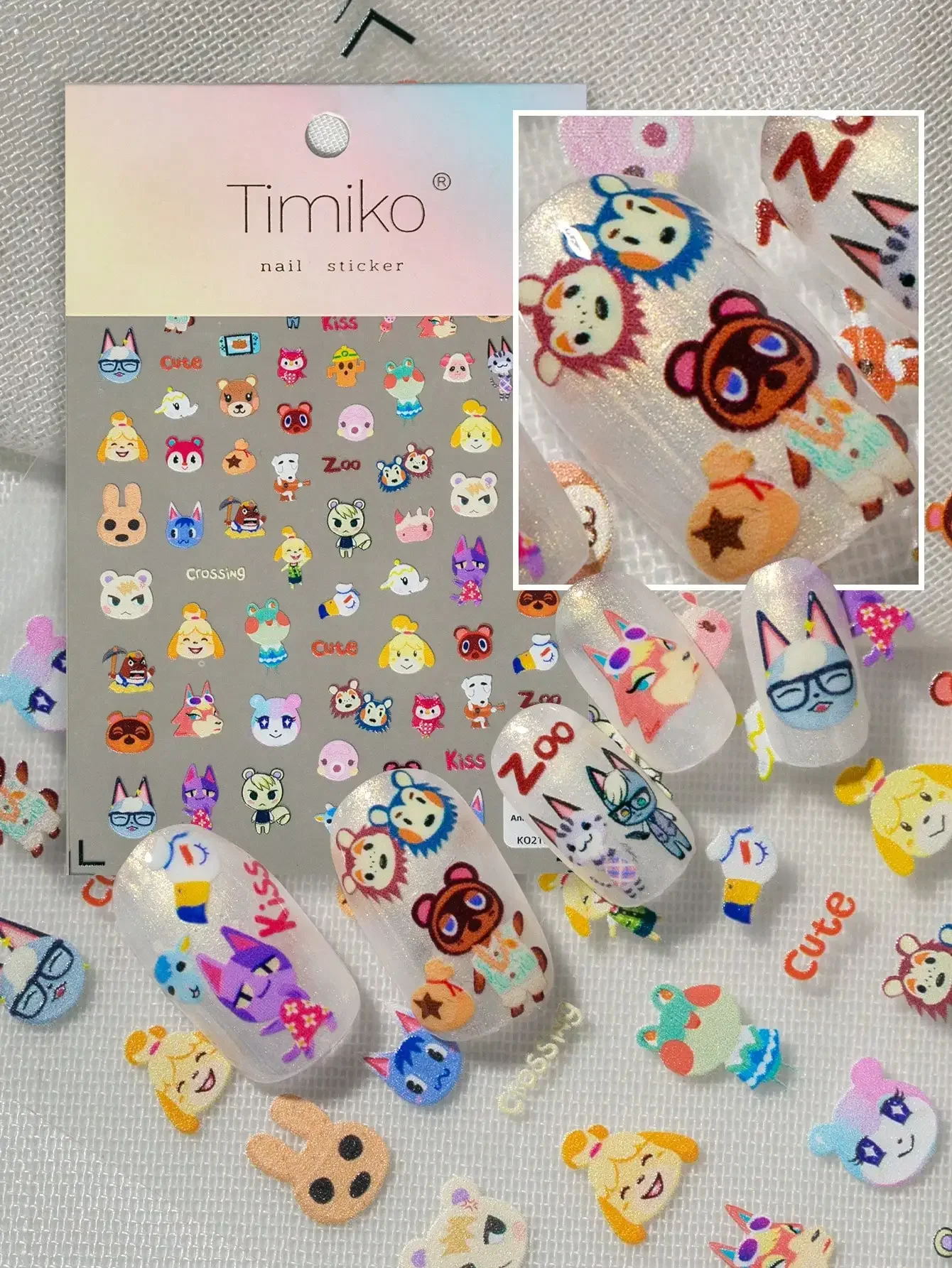 3D Printed Cute Animal Nail Art Stickers, Featuring Cartoon Animal Avatars From IP, Paired With Playful English Phrases, Suitable For Commuting, Campus Fashion, Adorable Manicure, Cute Scenarios, Ideal For IP Fans, Students, Moms, DIY Nail Art Beginners,
3D Printed Cute Animal Nail Art Stickers, Featuring Cartoon Animal Avatars From IP, Paired With Playful English Phrases, Suitable For Commuting, Campus Fashion, Adorable Manicure, Cute Scenarios, Ideal For IP Fans, Students, Moms, DIY Nail Art Beginners,