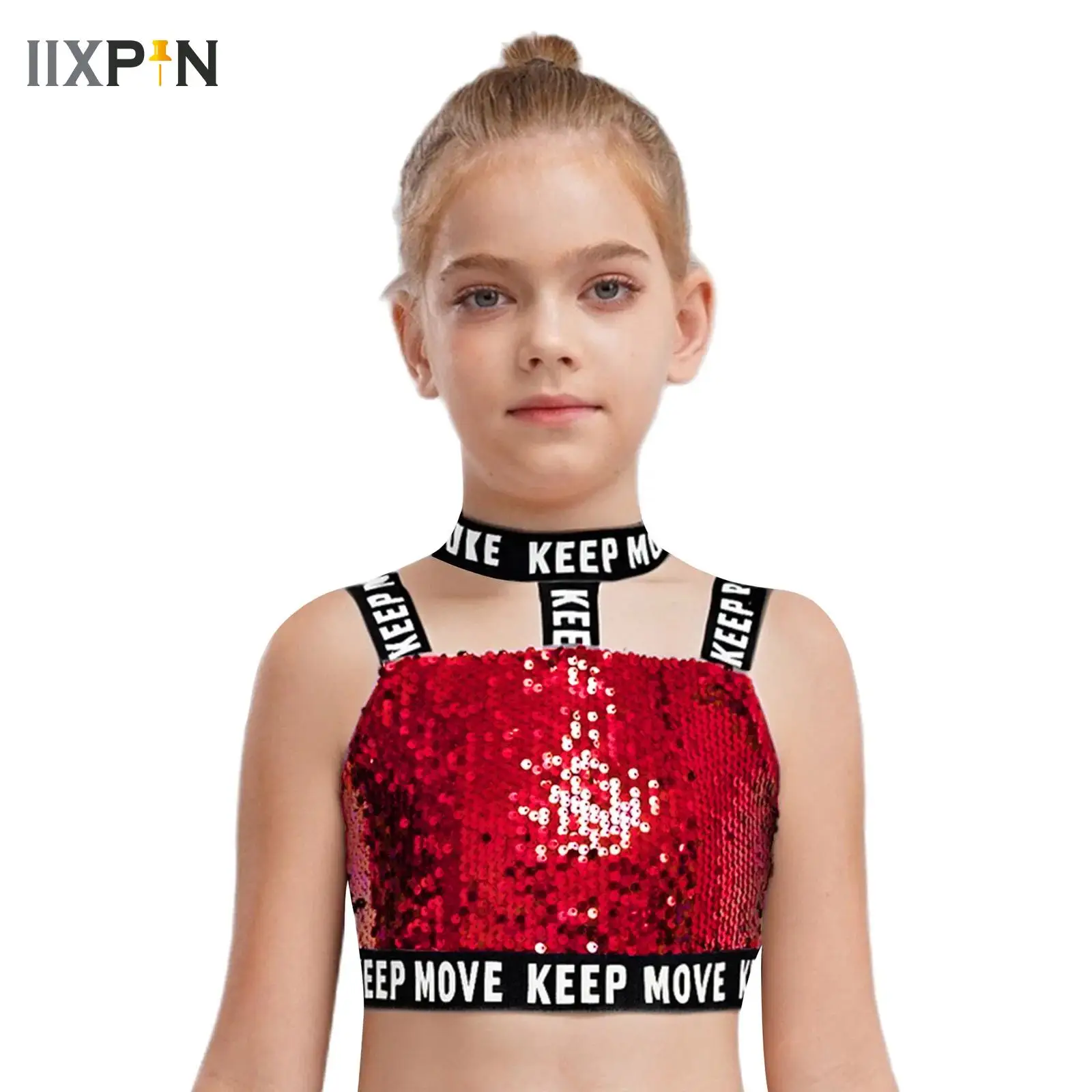 Kids Girls Jazz Dance Performance Costume Sequin Tank Tops Teens Children Cheerleading Crop Top Rave Streetwear Hip-hop Clothes 
Kids Girls Jazz Dance Performance Costume Sequin Tank Tops Teens Children Cheerleading Crop Top Rave Streetwear Hip-hop Clothes
