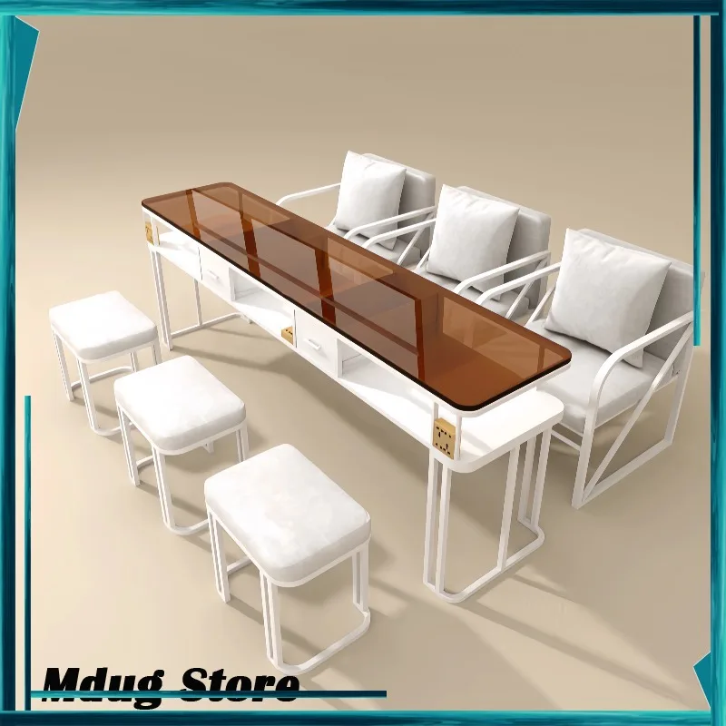 European Glass Nail Table Rechargeable Chair Polish Manicure Nail Table Arm Rest Organizer Scrivania Per Unghie Furniture Salon
European Glass Nail Table Rechargeable Chair Polish Manicure Nail Table Arm Rest Organizer Scrivania Per Unghie Furniture Salon