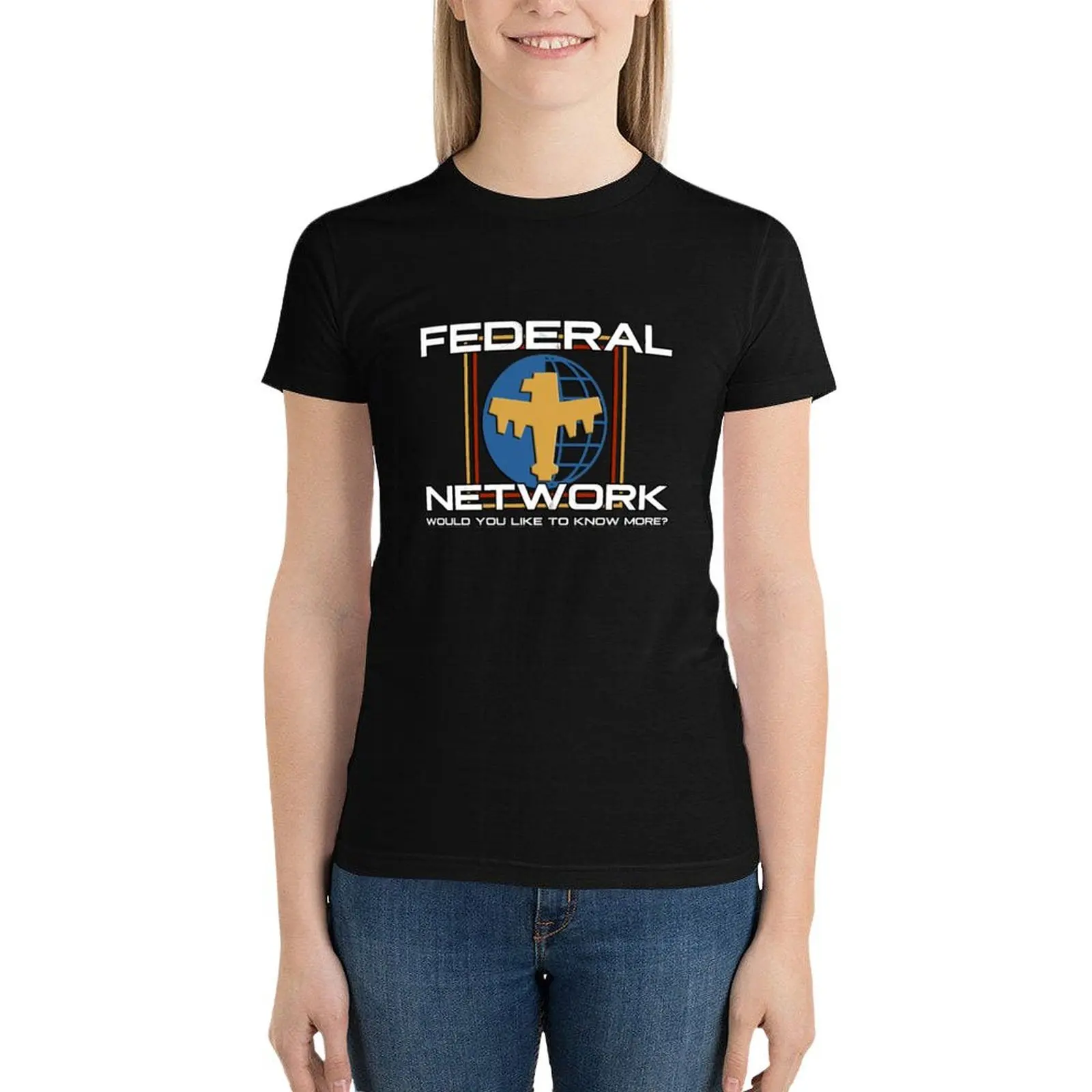 Federal Network logo T-Shirt plus size tops Aesthetic clothing ariat shirts for Women
Federal Network logo T-Shirt plus size tops Aesthetic clothing ariat shirts for Women