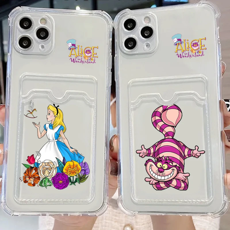Disney Alice In Wonderland Cute For iPhone 15 14 13 12 11 XS XR X 8 7 Pro Max Plus Mini Photo Card Bag Transparent Back
Disney Alice In Wonderland Cute For iPhone 15 14 13 12 11 XS XR X 8 7 Pro Max Plus Mini Photo Card Bag Transparent Back
