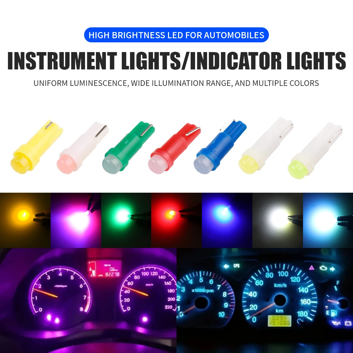 10/20pcs T5 LED COB Chip Canbus W3W Indicator Wedge Auto Instrument Lamp Bulbs Instrument Light Reading Lights 12v white red
10/20pcs T5 LED COB Chip Canbus W3W Indicator Wedge Auto Instrument Lamp Bulbs Instrument Light Reading Lights 12v white red