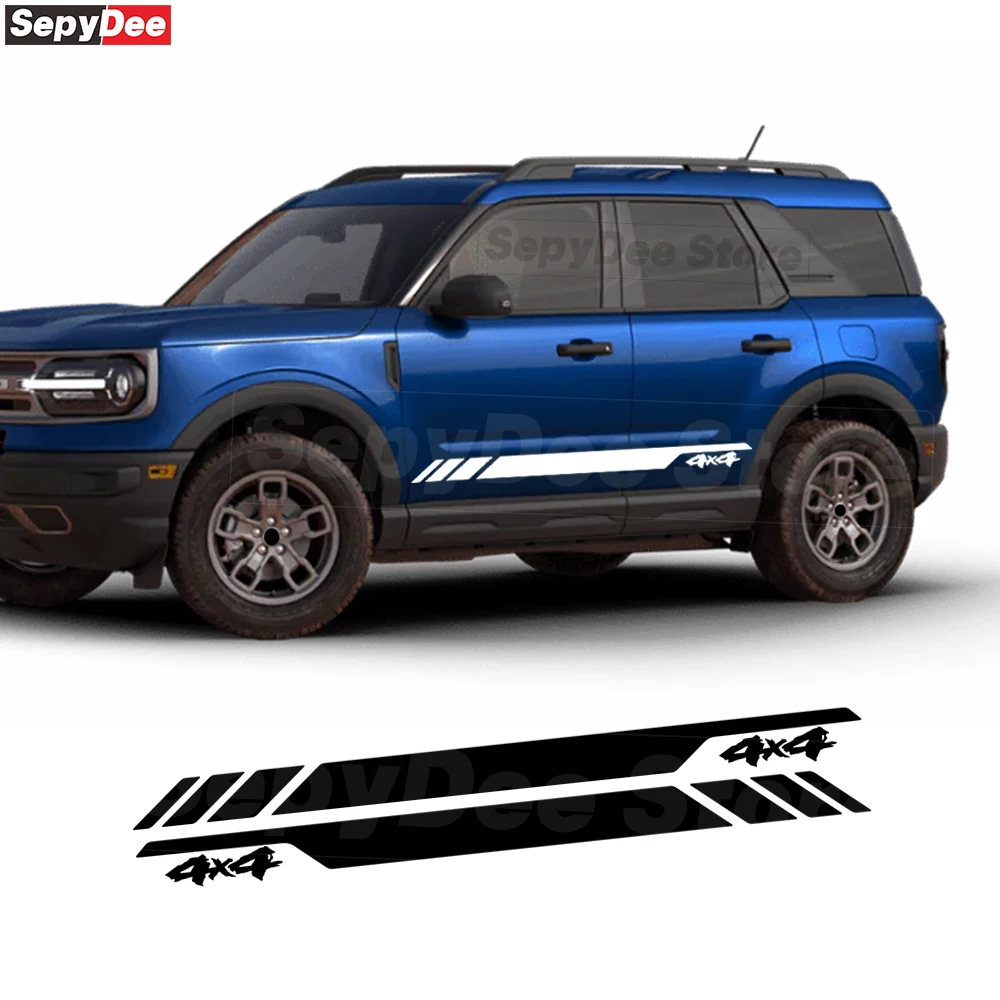2X Car Door Side Skirt Stickers for Ford Bronco Sport 2021- Body Decor Wrap Racing Stripes Vinyl Film Decal Car Accessories
2X Car Door Side Skirt Stickers for Ford Bronco Sport 2021- Body Decor Wrap Racing Stripes Vinyl Film Decal Car Accessories