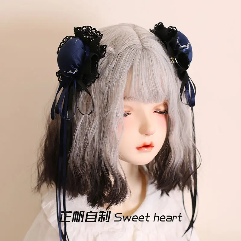 Deep Blue Chinese Style Cute Girl Offers Sweet Headwear Black New Chinese Qipao Headdress Sweet Cool Hair Clip Chinese Girl
Deep Blue Chinese Style Cute Girl Offers Sweet Headwear Black New Chinese Qipao Headdress Sweet Cool Hair Clip Chinese Girl
