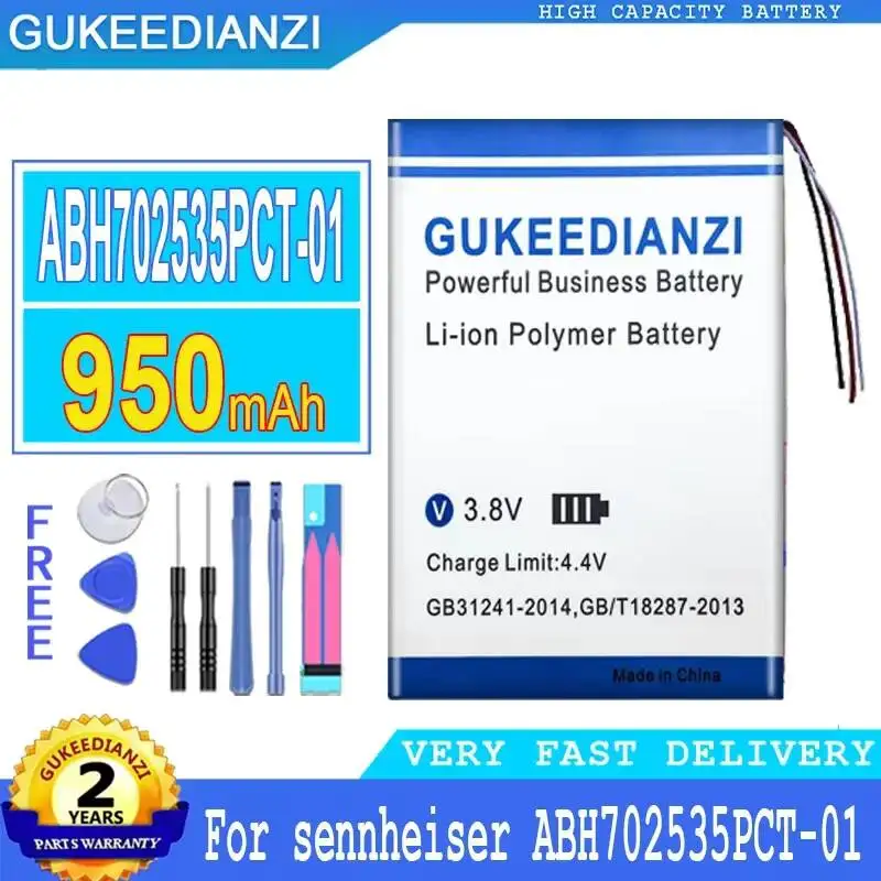 Аккумулятор для Bluetooth-гарнитуры Sennheiser ABH702535PCT-01, 950 мАч, высокой емкости
Аккумулятор для Bluetooth-гарнитуры Sennheiser ABH702535PCT-01, 950 мАч, высокой емкости