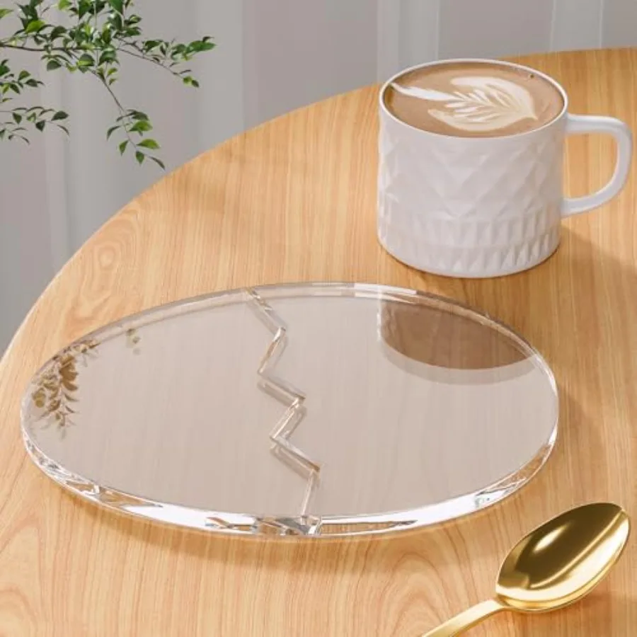 Acrylic Coaster Decorative Plates, Office Desk Accessories, Clear Dinosaur Egg Shape Coffee Cup Decor, Perfect for Tabletop Pro
Acrylic Coaster Decorative Plates, Office Desk Accessories, Clear Dinosaur Egg Shape Coffee Cup Decor, Perfect for Tabletop Pro