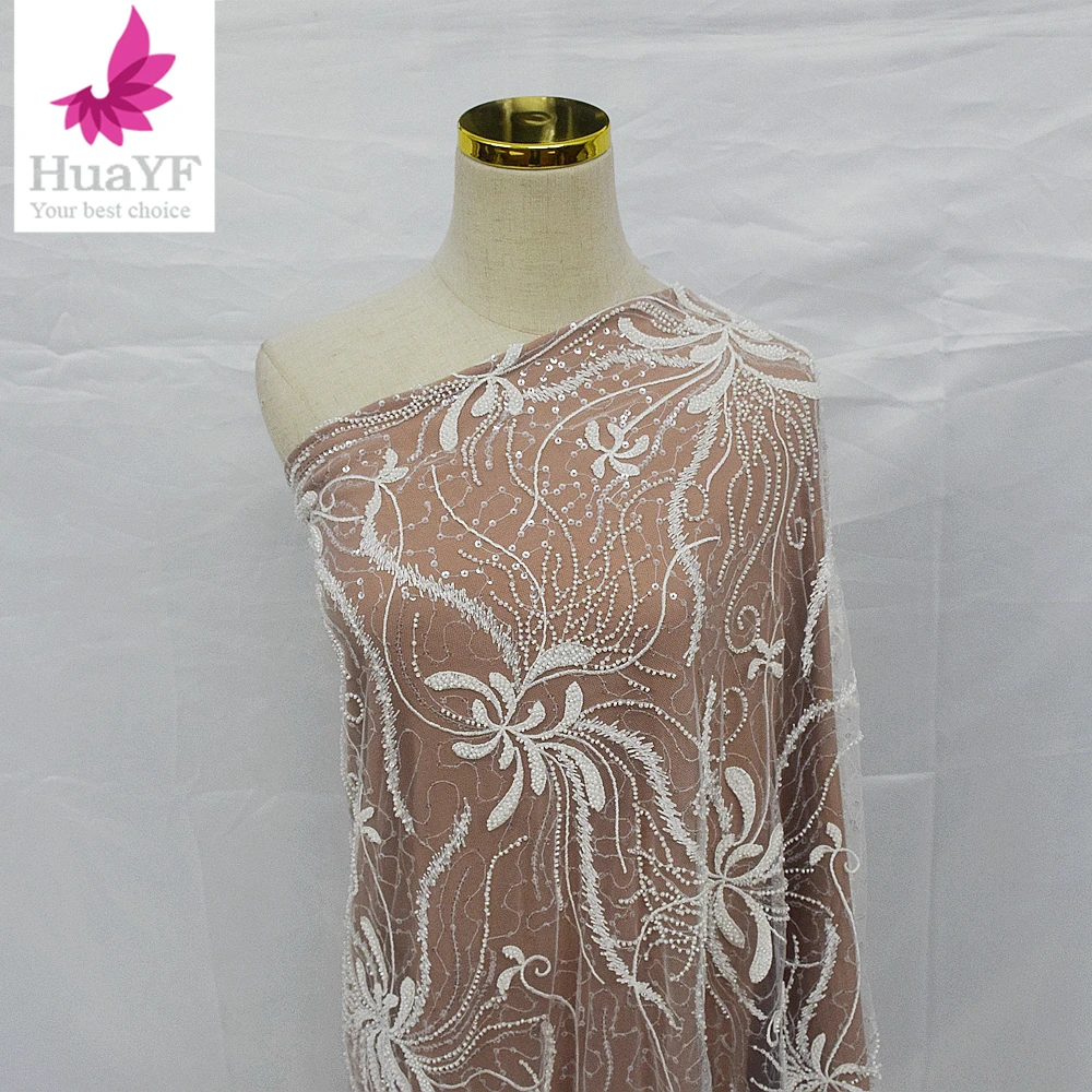 1 Yard Luxury French White Tulle Beaded Sequins Embroidery Women Wedding Lace Fabric HY2099-1
1 Yard Luxury French White Tulle Beaded Sequins Embroidery Women Wedding Lace Fabric HY2099-1