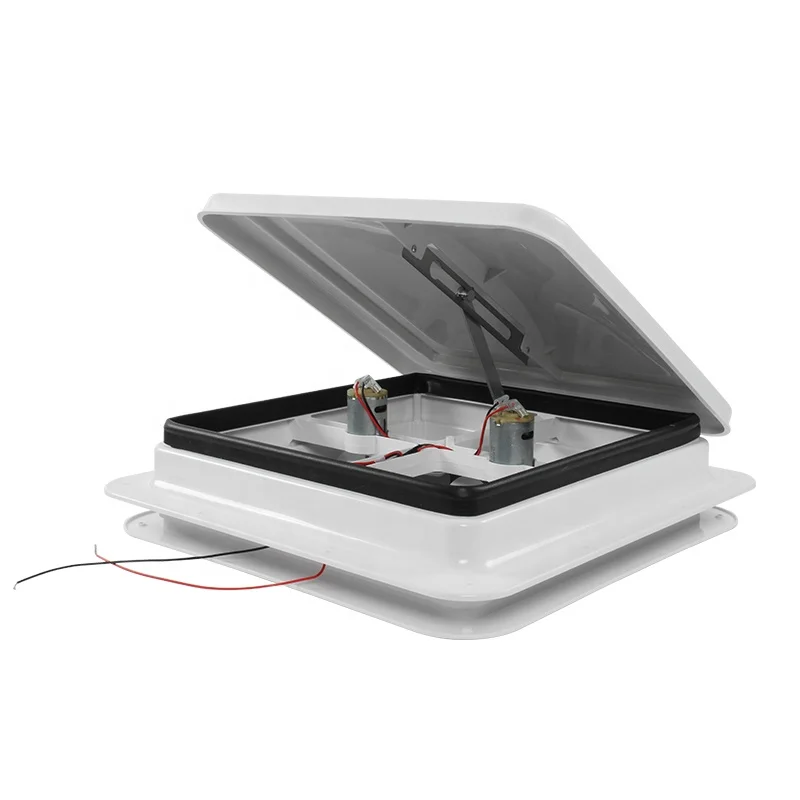 TYTXRV 12V 350mm RV Roof Vent Simple Manual Exhaust Fan Dual Fan White Lid for Camper & Caravan
TYTXRV 12V 350mm RV Roof Vent Simple Manual Exhaust Fan Dual Fan White Lid for Camper & Caravan