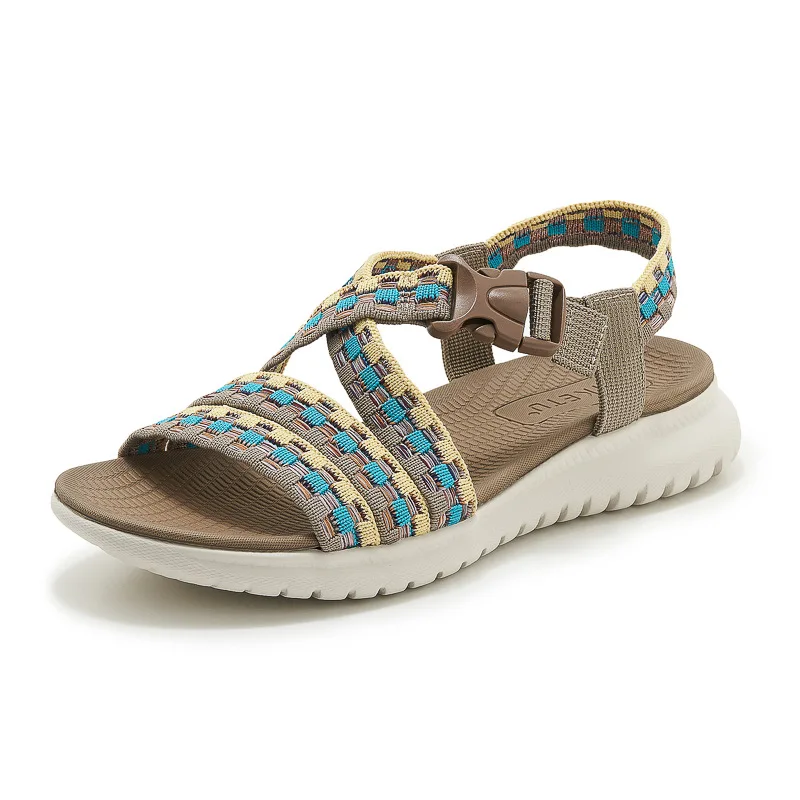2026 Summer Women Casual Sandals, Ethnic Sporty Style, Breathable Knit Plus Size Comfort Beach Shoes
2026 Summer Women Casual Sandals, Ethnic Sporty Style, Breathable Knit Plus Size Comfort Beach Shoes