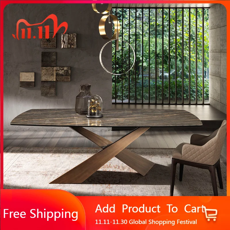 Italian Light Luxury Minimalist Dining Table Lounge High Quality Restaurant Table Modern Aesthetics Comfy Muebles Furniture
Italian Light Luxury Minimalist Dining Table Lounge High Quality Restaurant Table Modern Aesthetics Comfy Muebles Furniture