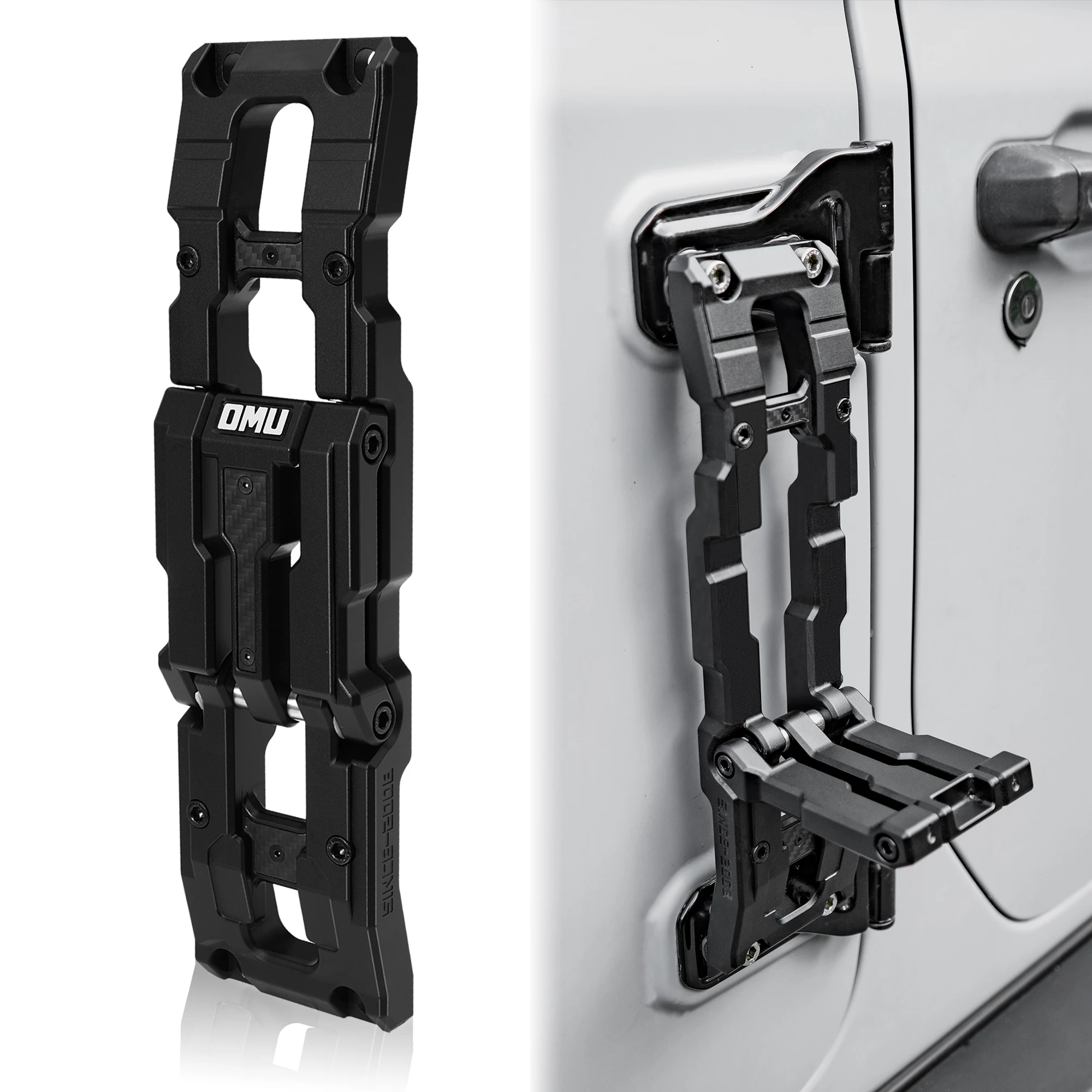 OMU 4x4 Door Hinge Step Aluminum Footboard Foldable Stepping Ladder For Jeep Wrangler JK/JL & Gladiator JT 2007-2025 Accessories
OMU 4x4 Door Hinge Step Aluminum Footboard Foldable Stepping Ladder For Jeep Wrangler JK/JL & Gladiator JT 2007-2025 Accessories