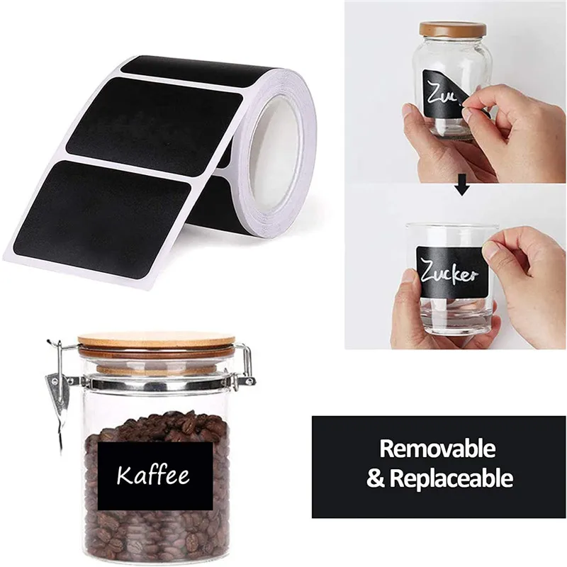 100-300 Pcs/Roll Waterproof Removable Writing Blackboard Stickers Labels Household Kitchen Supplies for Organization And Notes
100-300 Pcs/Roll Waterproof Removable Writing Blackboard Stickers Labels Household Kitchen Supplies for Organization And Notes