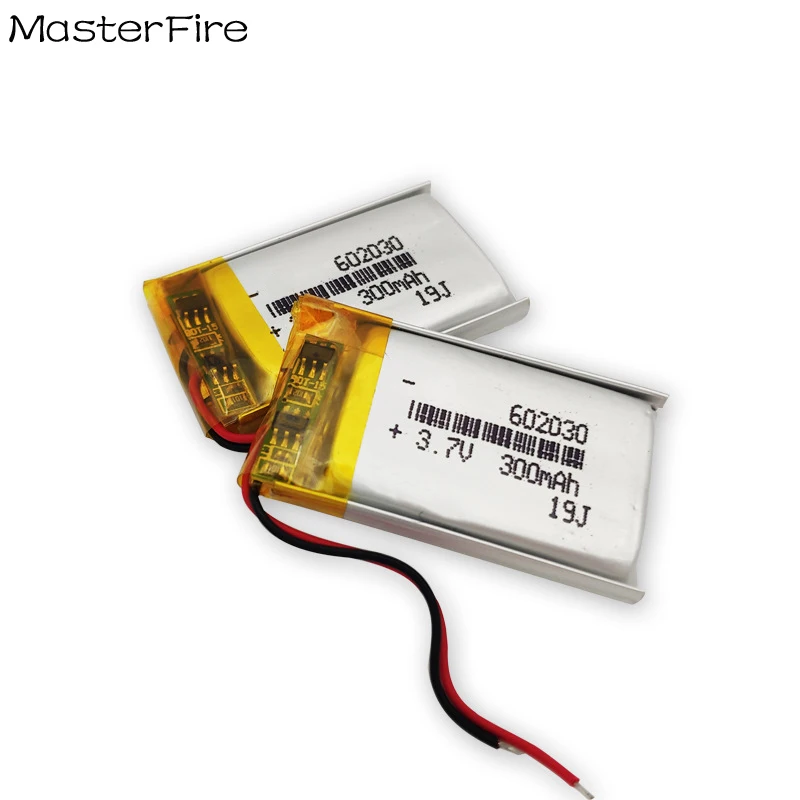 4PCS 602030 300mah 3.7V Lithium Polymer Battery For POS Bluetooth Headset Smart Robot Watch Rechargeable Li-polymer Batteries
4PCS 602030 300mah 3.7V Lithium Polymer Battery For POS Bluetooth Headset Smart Robot Watch Rechargeable Li-polymer Batteries