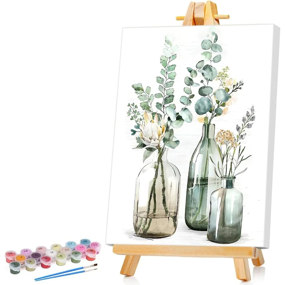 Framed Paint by Numbers Kit for Adults Kids Beginners DIY Acrylic Painting on Canvas 8x12 Inch Floral Art with Brushes Paints Frame Complete Set Easy Home Wall Decor Gift Idea for Women Men
Framed Paint by Numbers Kit for Adults Kids Beginners DIY Acrylic Painting on Canvas 8x12 Inch Floral Art with Brushes Paints Frame Complete Set Easy Home Wall Decor Gift Idea for Women Men