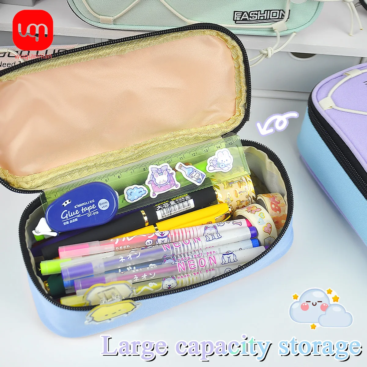 WQN 1-Piece High-Quality Candy-Colored Canvas BagWith ALarge Zipper Opening, Featuring A Binding Drawstring And Fxed Strap, Suit
WQN 1-Piece High-Quality Candy-Colored Canvas BagWith ALarge Zipper Opening, Featuring A Binding Drawstring And Fxed Strap, Suit