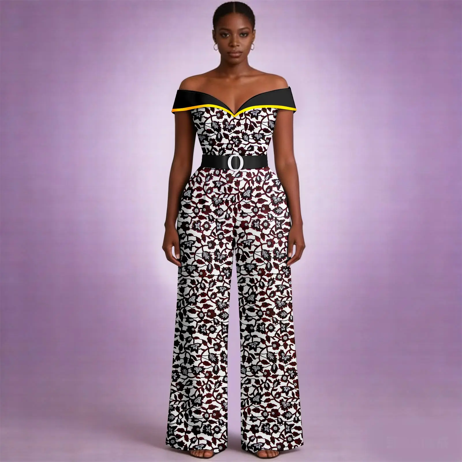 Afripride Africa Women's Jumpsuit Printed Fabric Casual Slash Neck Short Sleeve Street Style Floor-Length Jumpsuit 2629006
Afripride Africa Women's Jumpsuit Printed Fabric Casual Slash Neck Short Sleeve Street Style Floor-Length Jumpsuit 2629006