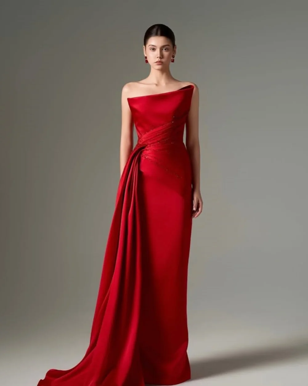 Customized High Quality Classic Charmeuse Sequined Ruched Straight Strapless Long Dresses Bespoke Occasion Dresses Matching Sexy
Customized High Quality Classic Charmeuse Sequined Ruched Straight Strapless Long Dresses Bespoke Occasion Dresses Matching Sexy