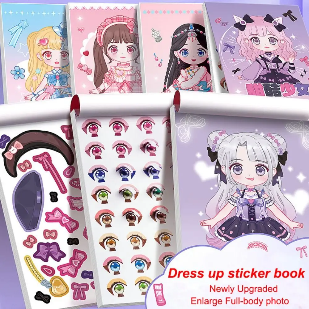 New No Cutting Dress Up Sticker Book Cartoon DIY Girl Sticker Book Princess Dress Book
New No Cutting Dress Up Sticker Book Cartoon DIY Girl Sticker Book Princess Dress Book