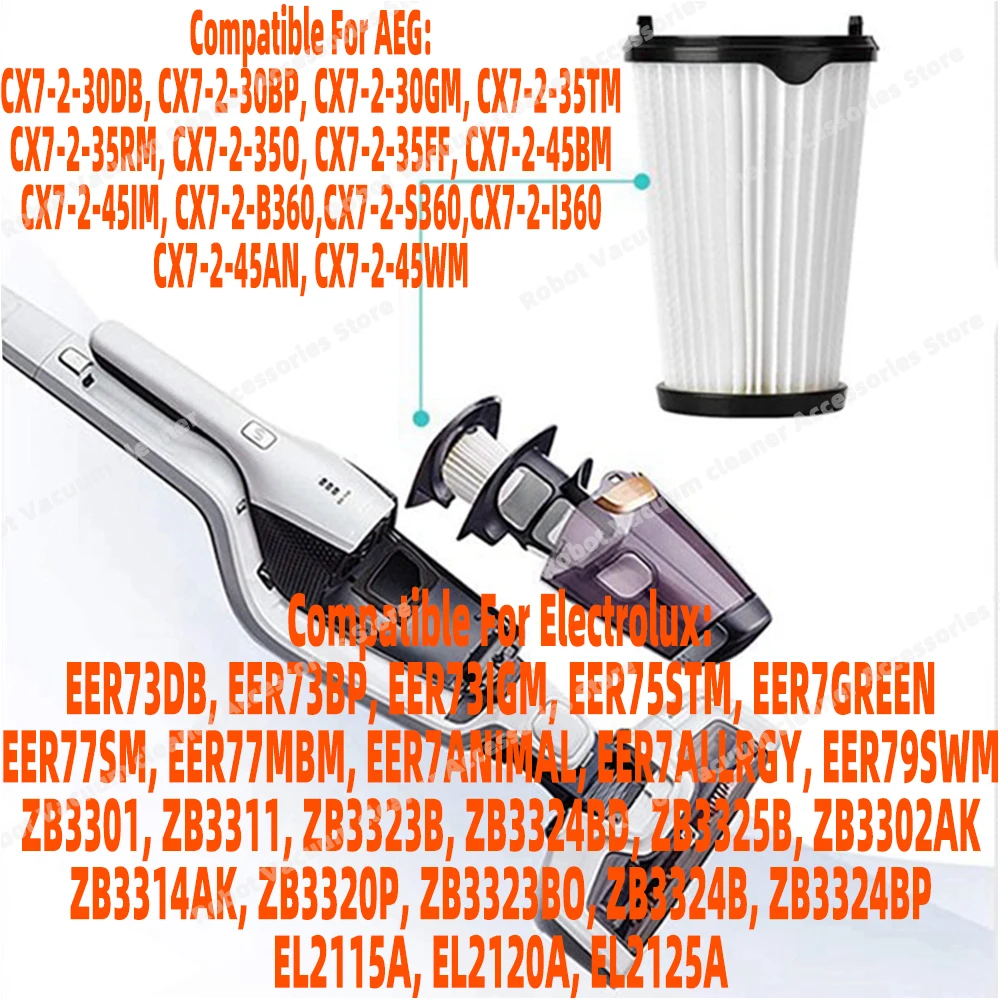Hepa Filter Compatible For AEG CX7 CX7-2 AEF150 Electrolux EER73DB EER73BP EER73IG Vacuums Cleaner Parts Accessories
Hepa Filter Compatible For AEG CX7 CX7-2 AEF150 Electrolux EER73DB EER73BP EER73IG Vacuums Cleaner Parts Accessories