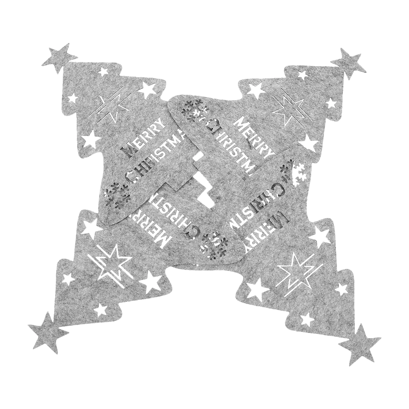 4 Pcs Christmas Tree Cutlery Cover Set Felt Snowflake Letter Design Silverware Holder for Party Xmas Table Decorations
4 Pcs Christmas Tree Cutlery Cover Set Felt Snowflake Letter Design Silverware Holder for Party Xmas Table Decorations
