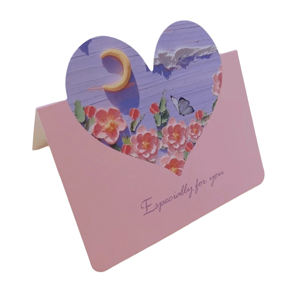10Pcs Heart-shaped Greeting Cards Handwritten Blank 3D Oil Painting Cards Foldable Message Cards Various Festivals Gift Card
10Pcs Heart-shaped Greeting Cards Handwritten Blank 3D Oil Painting Cards Foldable Message Cards Various Festivals Gift Card