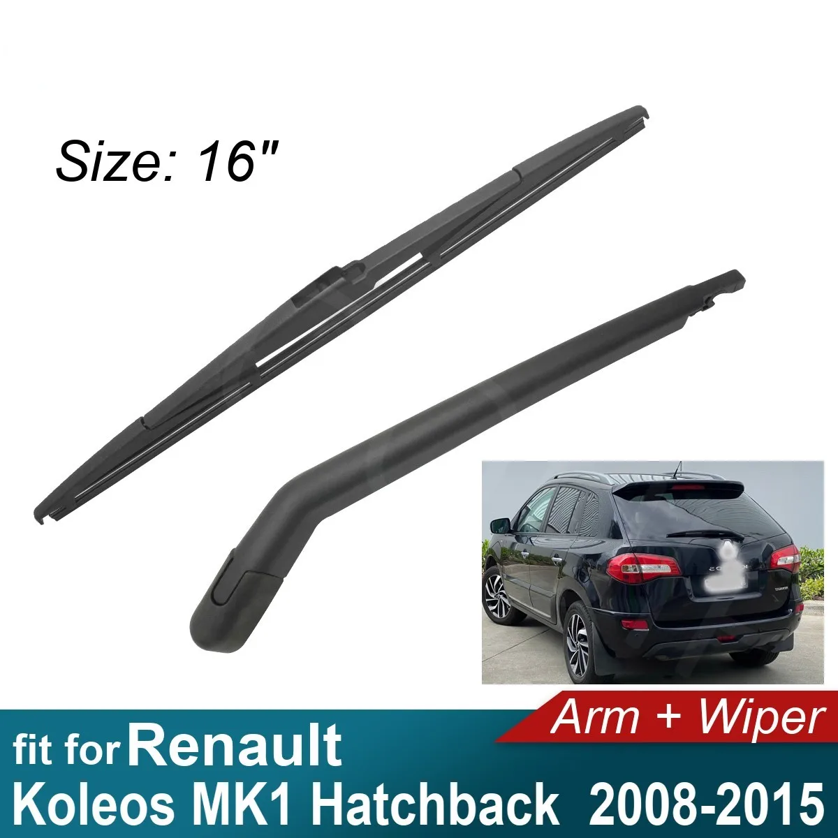 Car Rear Arm Wiper for Renault Koleos MK1 Hatchback 2008-2015 Fit Tailgate Window Rain Brush Windshield Windscreen 2014 2015
Car Rear Arm Wiper for Renault Koleos MK1 Hatchback 2008-2015 Fit Tailgate Window Rain Brush Windshield Windscreen 2014 2015