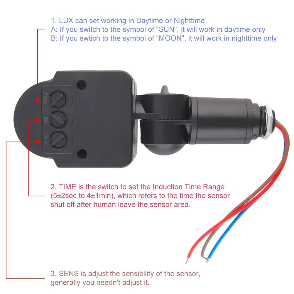 Smart Motion Sensor Light Switch High Sensitivity Automatic Day Night Energy Saving Black Outdoor Controller Home Lighting
Smart Motion Sensor Light Switch High Sensitivity Automatic Day Night Energy Saving Black Outdoor Controller Home Lighting