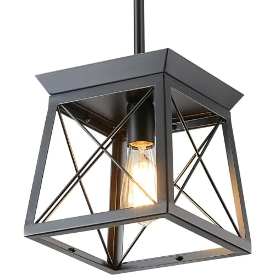 Black Farmhouse Pendant Lights Industrial Kitchen Island Lighting Rectangle Linear Cage Chandeliers for Kitchen Dining Room Tab
Black Farmhouse Pendant Lights Industrial Kitchen Island Lighting Rectangle Linear Cage Chandeliers for Kitchen Dining Room Tab