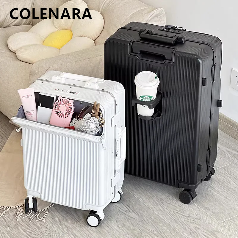 Чемодан COLENARA на колесах с алюминиевой рамой, посадочный чемодан 20 дюймов, 24 дюйма, 28 дюймов, ABS + ПК, переднее отверстие, чехол на тележке для ноутбука, чемодан для багажа в салоне
Чемодан COLENARA на колесах с алюминиевой рамой, посадочный чемодан 20 дюймов, 24 дюйма, 28 дюймов, ABS + ПК, переднее отверстие, чехол на тележке для ноутбука, чемодан для багажа в салоне