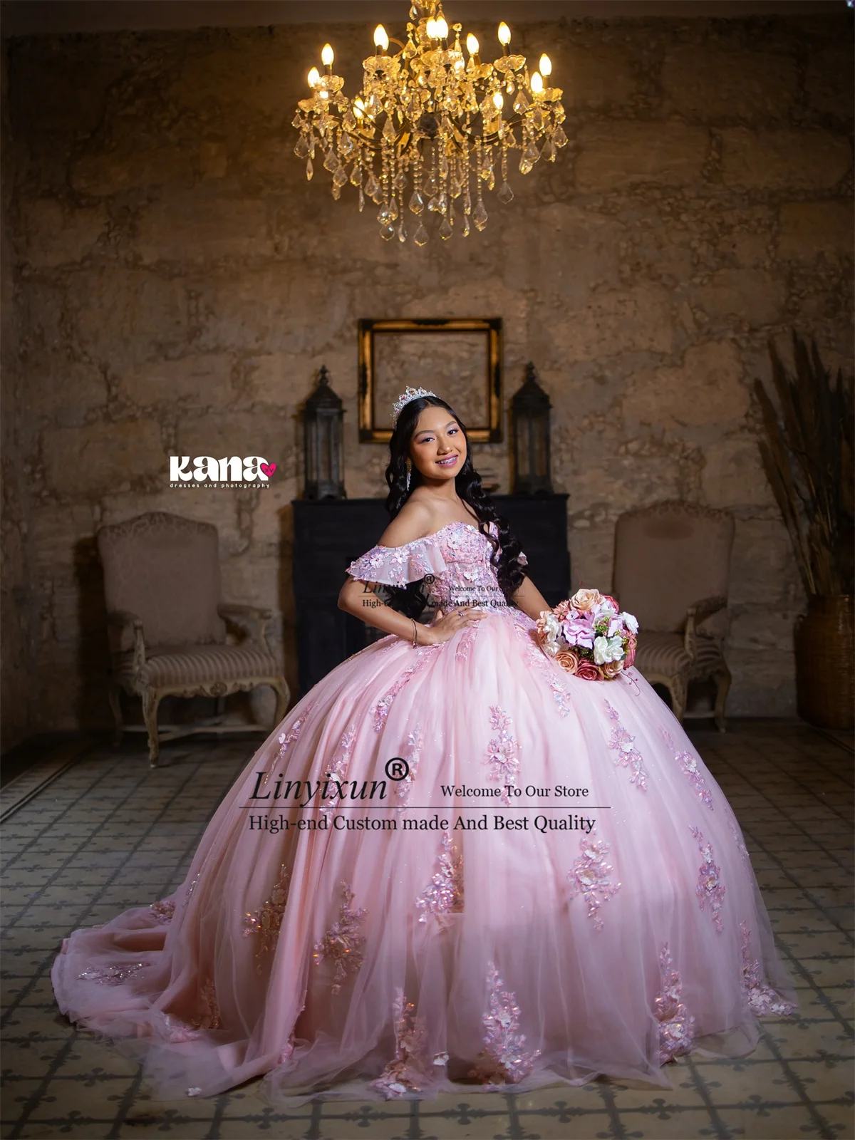 Mexican Birthday Quinceanera Dresses With Appliques Lace Ball Gown Sweet 16 Gown Customized Princess Crost Vestido De 15 XV Anos
Mexican Birthday Quinceanera Dresses With Appliques Lace Ball Gown Sweet 16 Gown Customized Princess Crost Vestido De 15 XV Anos