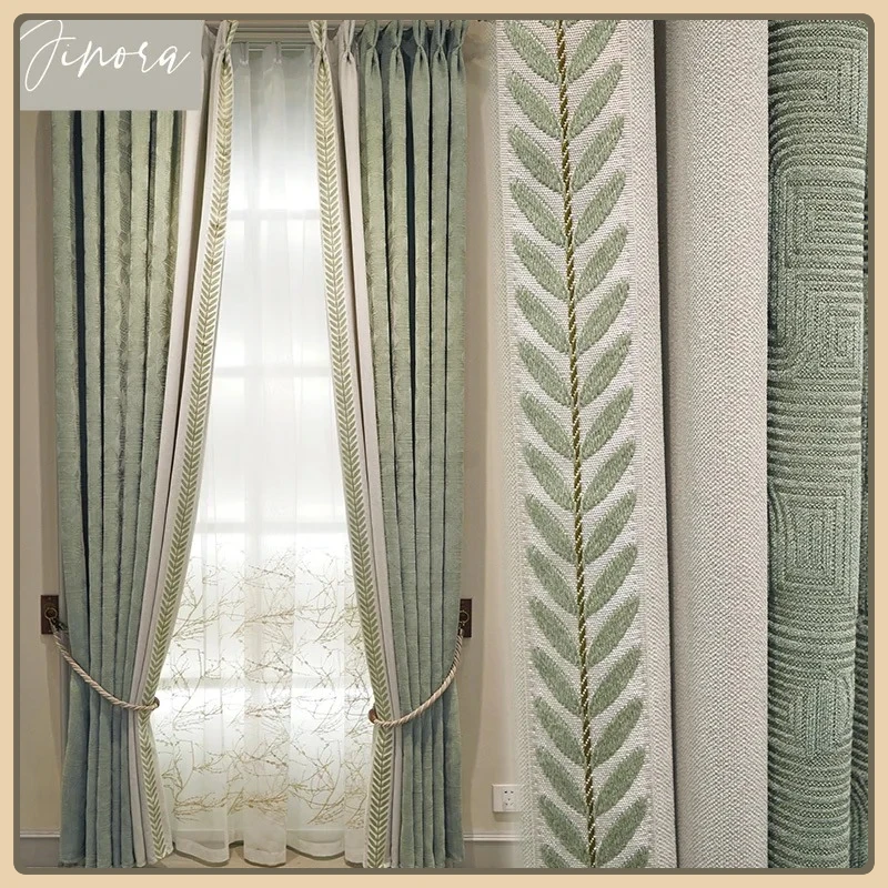 Modern Simple Green Jacquard Curtains for Living Room and Bedroom New Light Luxury and Elegant Curtains High-end Customizable
Modern Simple Green Jacquard Curtains for Living Room and Bedroom New Light Luxury and Elegant Curtains High-end Customizable