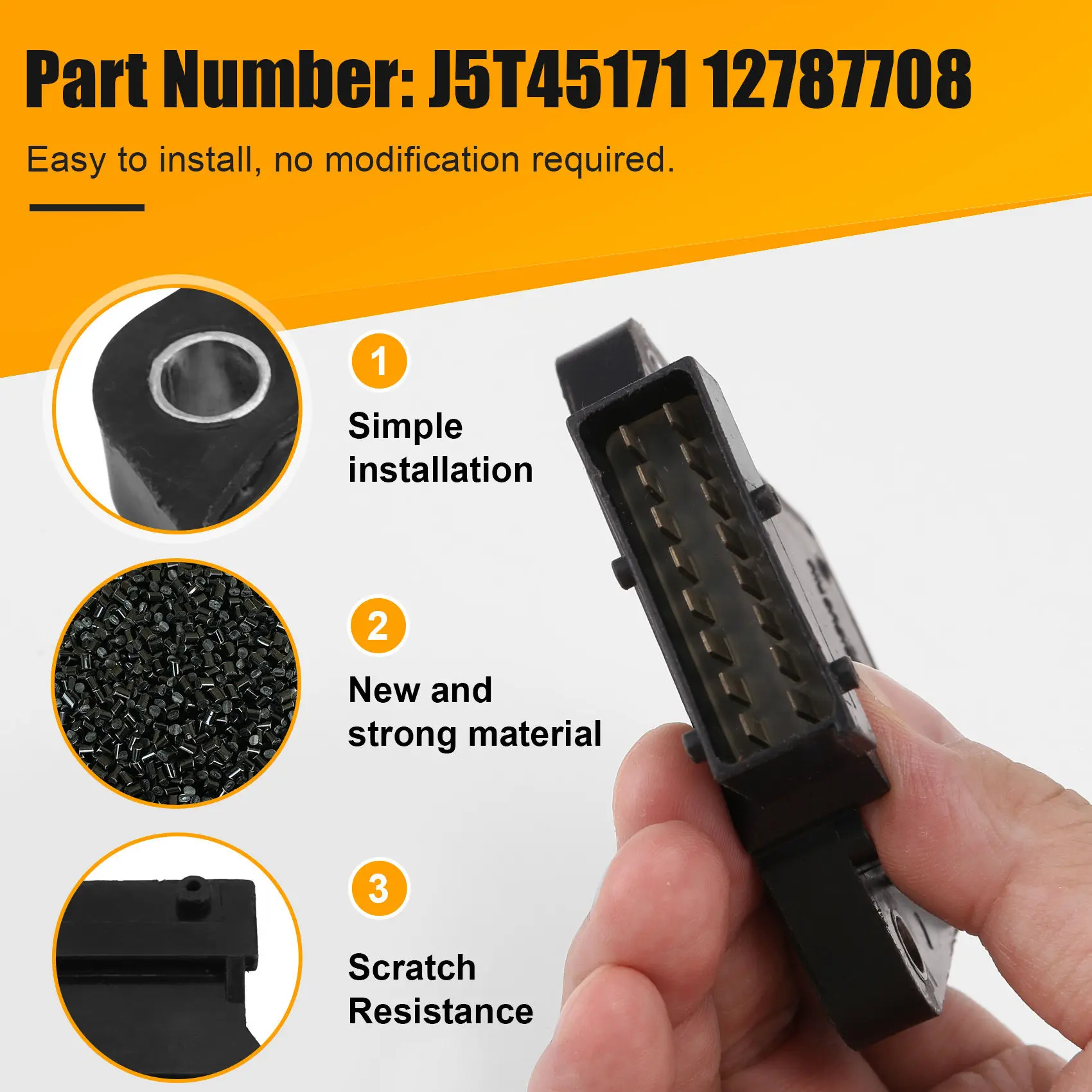 Ignition Control Module Ionization Control Module J5T45171 12787708 For Mitsubishi 2003-2004 Saab 9-3-T61C
Ignition Control Module Ionization Control Module J5T45171 12787708 For Mitsubishi 2003-2004 Saab 9-3-T61C