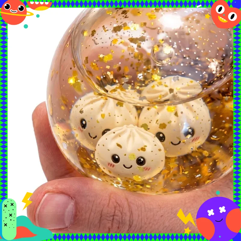 New Glitter Dumpling Colorful Simulation Steamed Bun Decompression Toy for Anxiety Squishes Stress Balls 2026 Viral Fidget Toy
New Glitter Dumpling Colorful Simulation Steamed Bun Decompression Toy for Anxiety Squishes Stress Balls 2026 Viral Fidget Toy