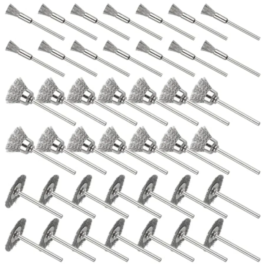 Psc Wire Wheel Brush Set, Rotary Tool Wire Brush, Steel Wire Wheels Pen Brushes Set Kit Accessories for Rotary Tool-1/8 3mm Sha
Psc Wire Wheel Brush Set, Rotary Tool Wire Brush, Steel Wire Wheels Pen Brushes Set Kit Accessories for Rotary Tool-1/8 3mm Sha