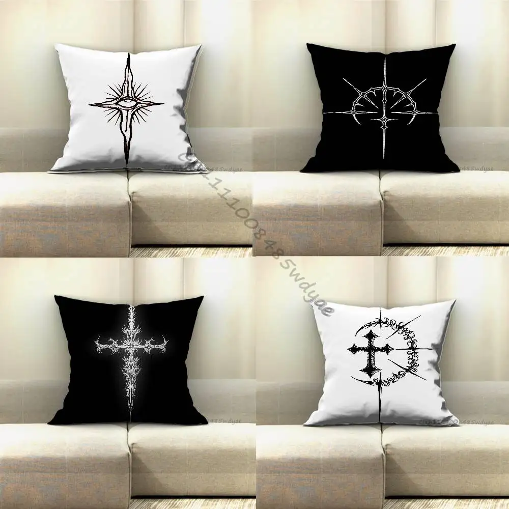 Cyber Sigil Cross Goth Pillow Case Pillow Case Living Room Sofa Cushion Cover Suitable For Home Bedroom Room Decoration
Cyber Sigil Cross Goth Pillow Case Pillow Case Living Room Sofa Cushion Cover Suitable For Home Bedroom Room Decoration