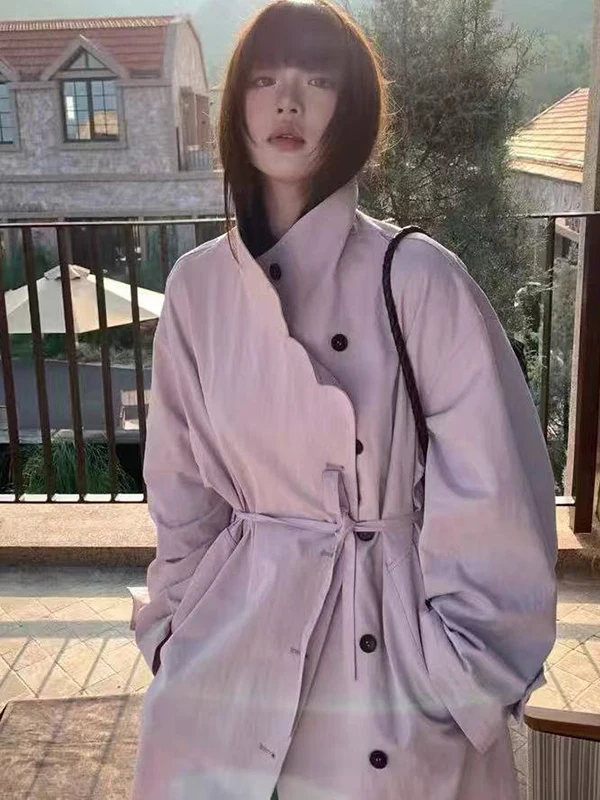 Женская ветровка больших размеров, пальто ell розового цвета с отложным воротником, верхняя одежда средней длины, корейский свободный крой, длинный све
Женская ветровка больших размеров, пальто ell розового цвета с отложным воротником, верхняя одежда средней длины, корейский свободный крой, длинный све